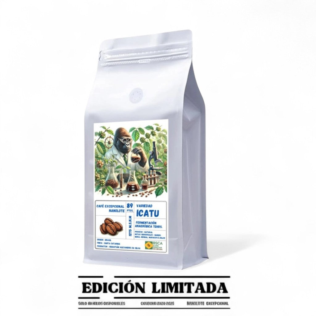 Café de Especialidad Excepcional Nanolote Origen Brasil - Variedad Icatu Fermentado