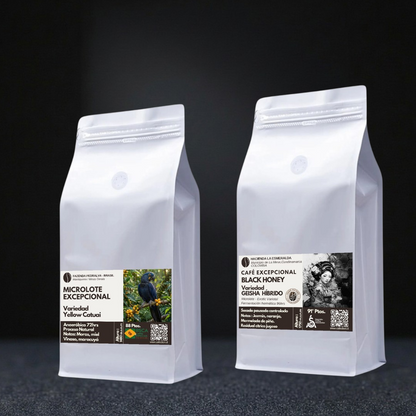 Pack de Especialidad "Flor Salvática" – Origen Colombia & Brasil | Geisha Híbrido 125gr & Yellow Catuai 250gr