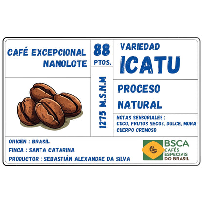 "Pack de Selección" GEISHA & ICATU - Origen Brasil | Proceso Natural & Fermentado  250gr c/u