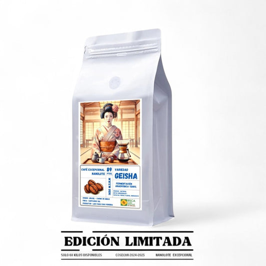 Café de Especialidad Excepcional Nanolote - Origen Brasil Variedad Geisha Fermentado