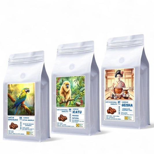 TriPack Platinum - Origen Brasil | Proceso Natural & Fermentado  250gr c/u