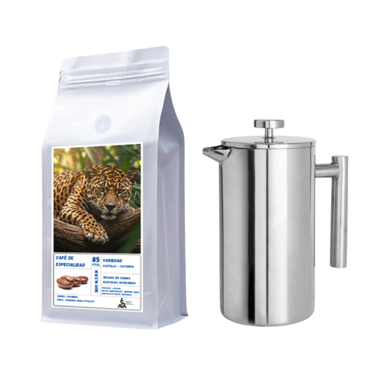 Pack Café de Especialidad Origen Colombia - Pitalito + Prensa Francesa 800ml