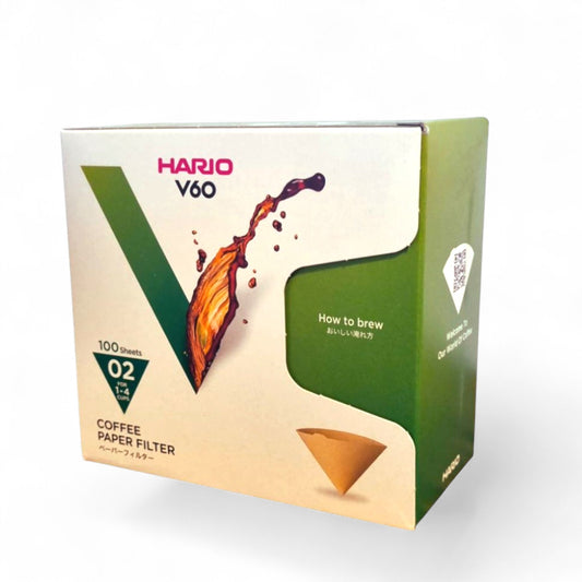 Filtros de Papel HARIO V60 – Tamaño 02 (100 unidades)