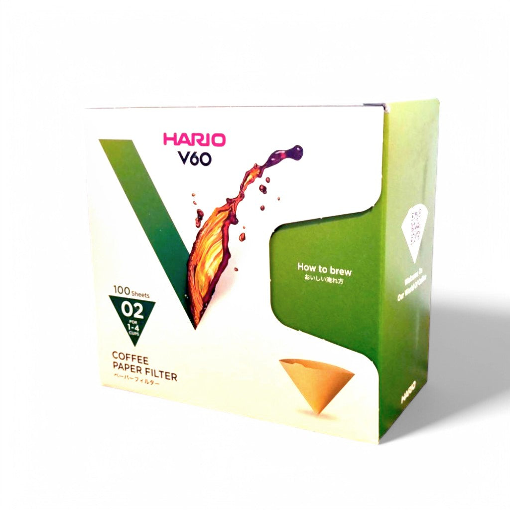 Filtros de Papel HARIO V60 – Tamaño 02 (100 unidades)
