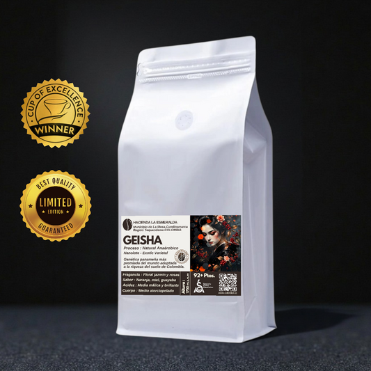 Café Excepcional Natural Anaeróbico – Variedad Geisha 'Exotic Varietal' Nanolote 92+ Ptos