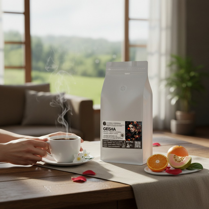 Café Excepcional Natural Anaeróbico – Variedad Geisha 'Exotic Varietal' Nanolote 92+ Ptos