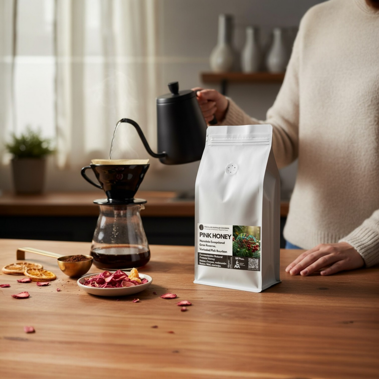 🌿 Gran Reserva Nanolote – Finca Los Nogales, Origen Colombia  | Variedad Bourbon Rosado